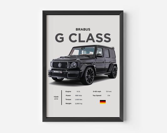 Mercedes g class Brabus Poster