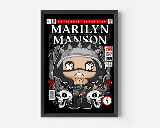 Marilyn Manson Pop Poster