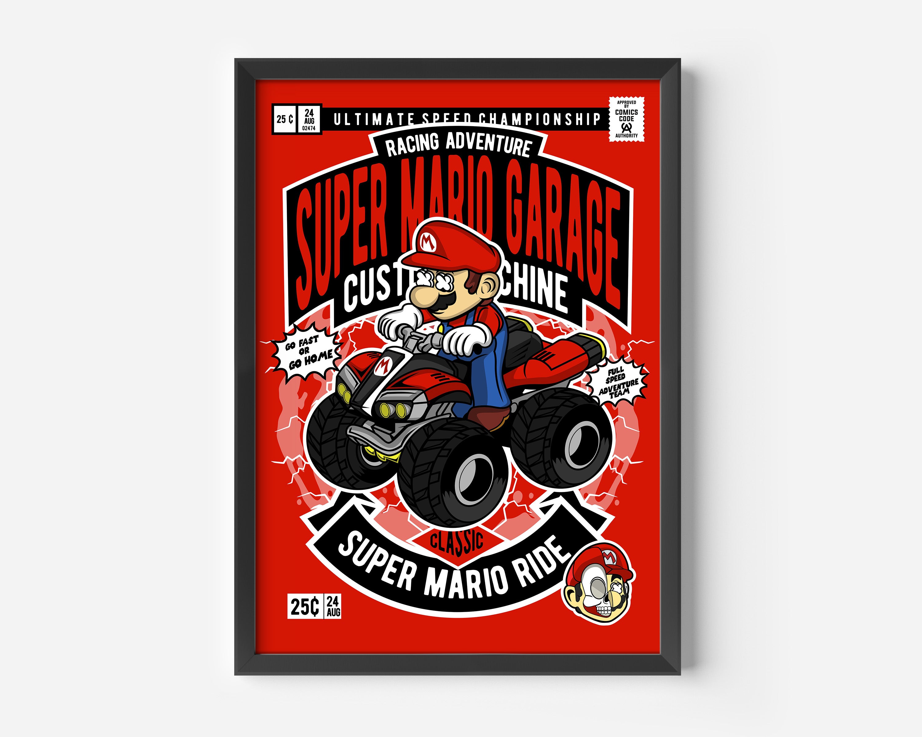 Mario Ride Pop Poster – Dank N Drip