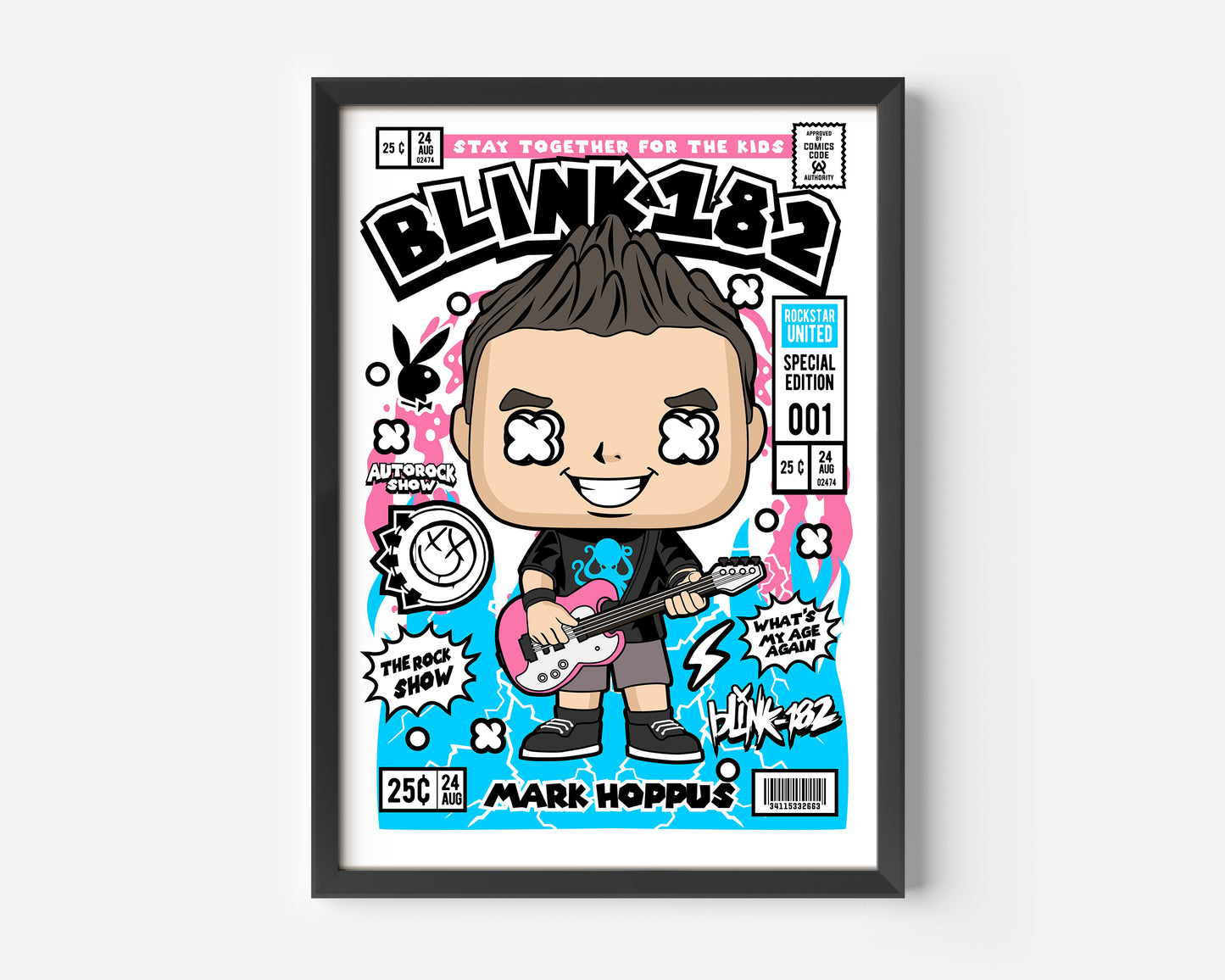 Mark Hoppus Blink 182 Pop Poster