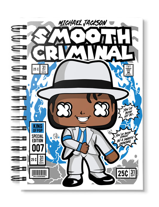 Michael Jackson Smooth Criminal Pop Art Notebook