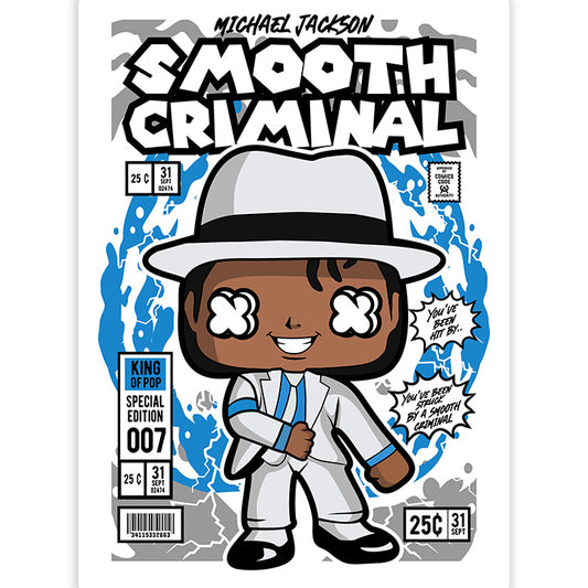 Michael Jackson Smooth Criminal pop Art Sticker