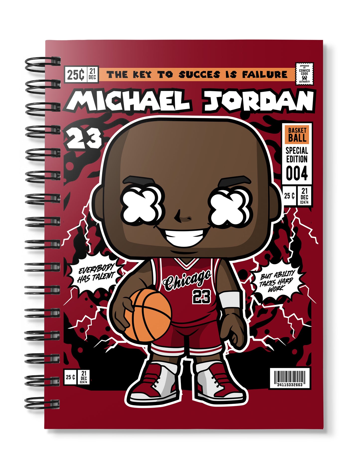 Michael Jordan Pop Art Notebook