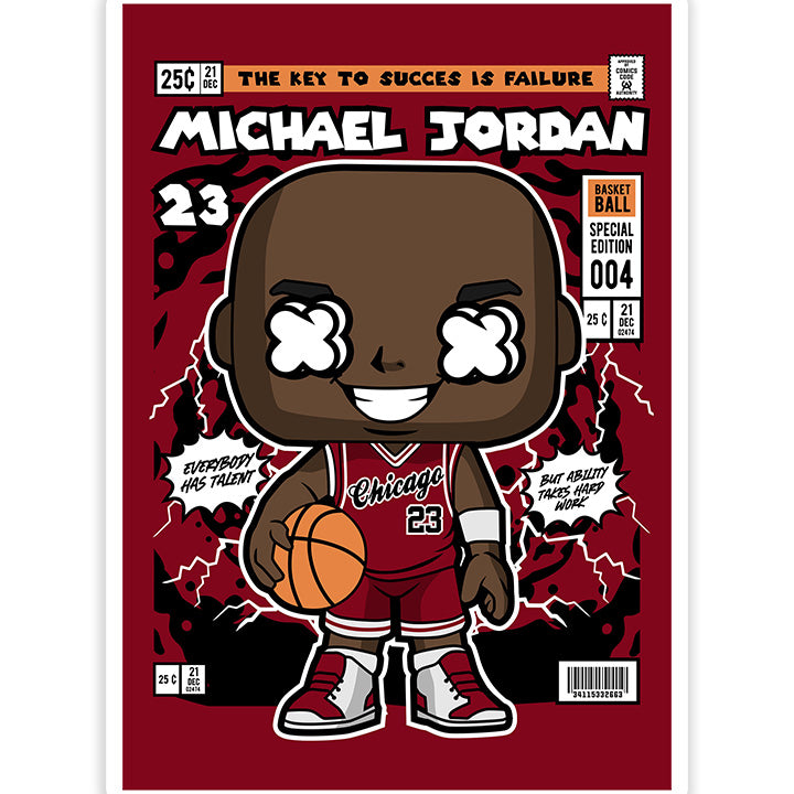 Michael Jordan pop Art Sticker