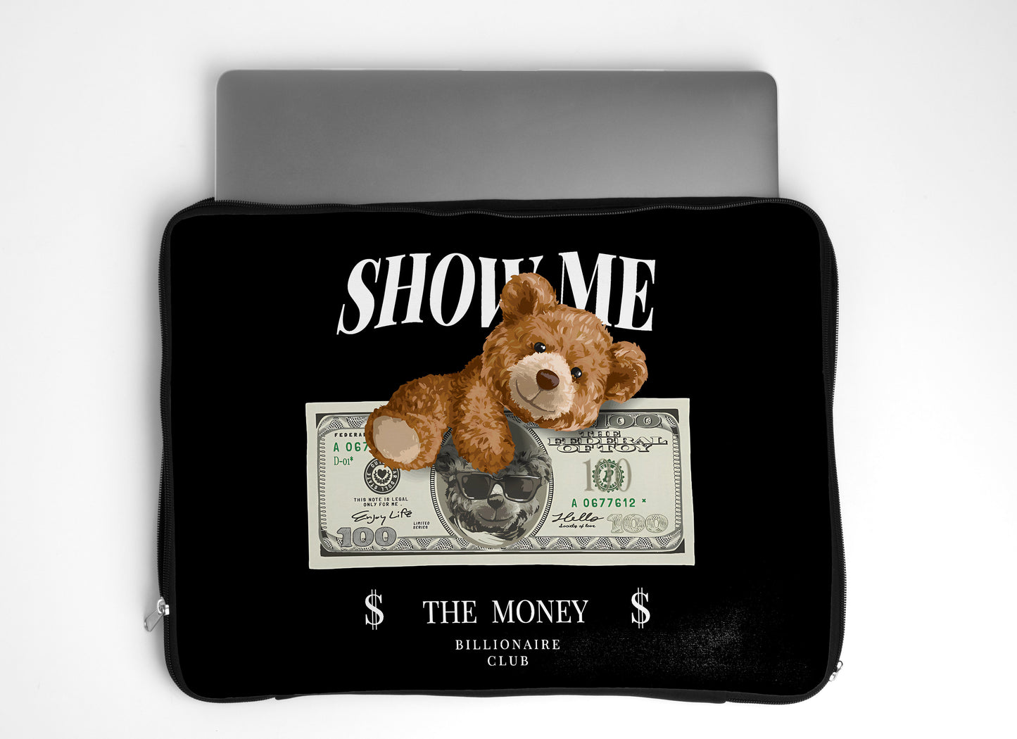 Money Bear Laptop Sleeve