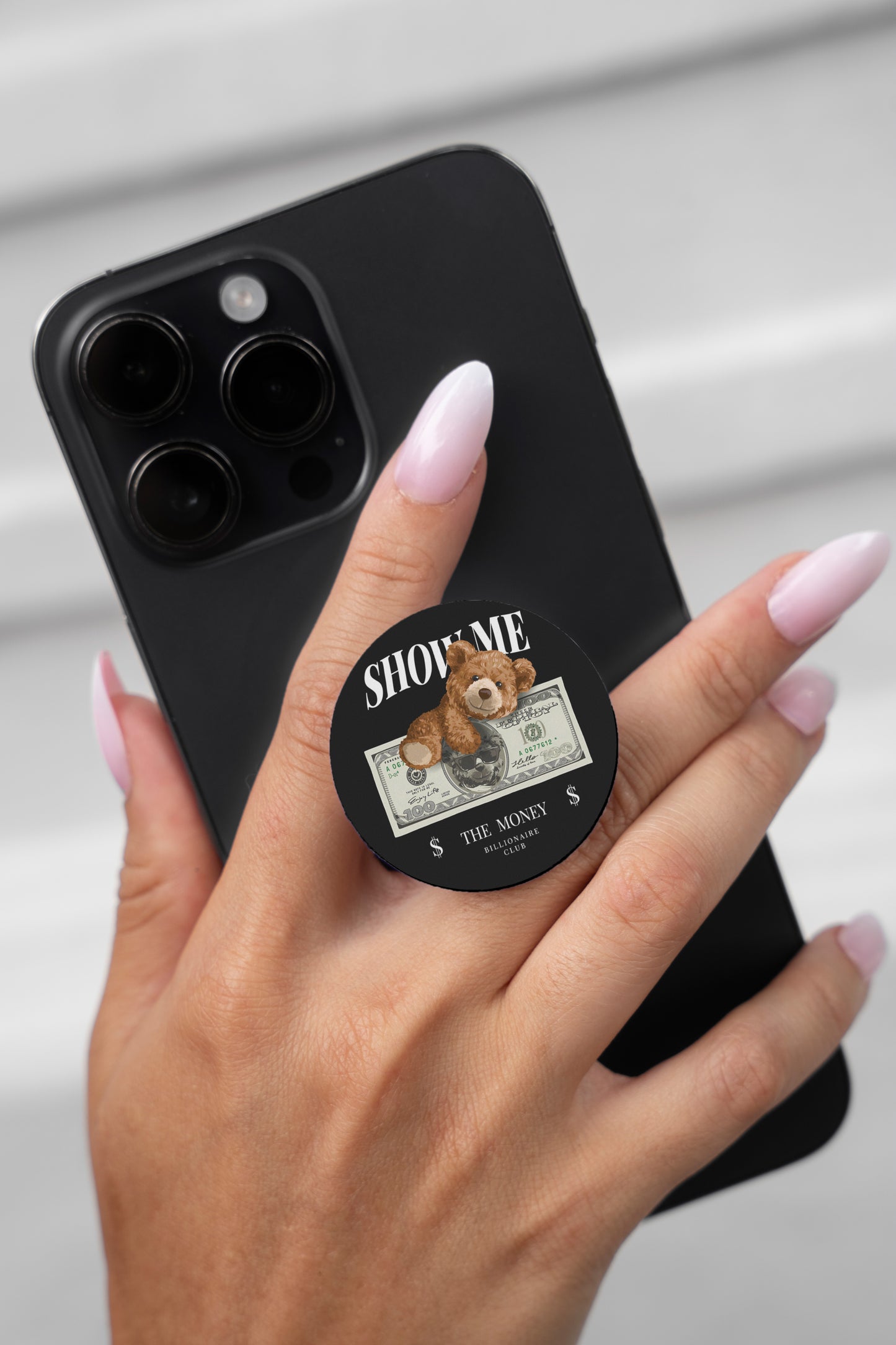 Money Bear Pop Socket