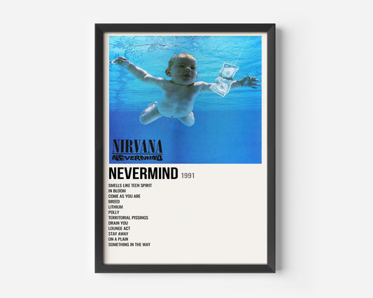 Nirvana Nevermind Poster