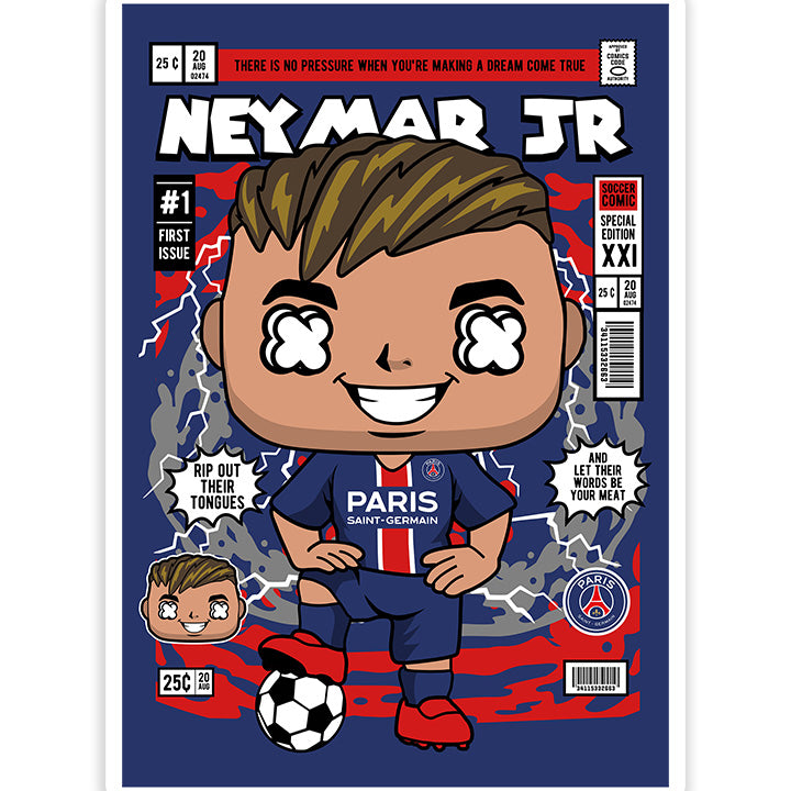 Neymar Jr pop Art Sticker