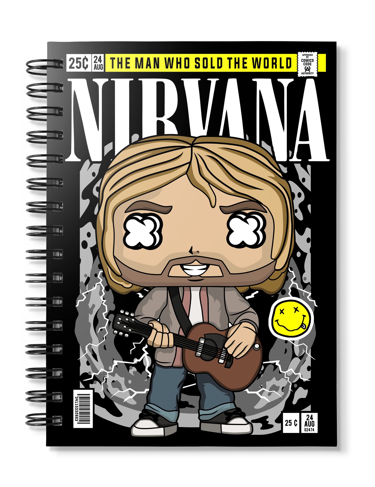 Nirvana Kurt Cobain Pop Art Notebook