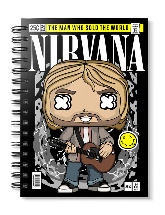 Nirvana Kurt Cobain Pop Art Notebook