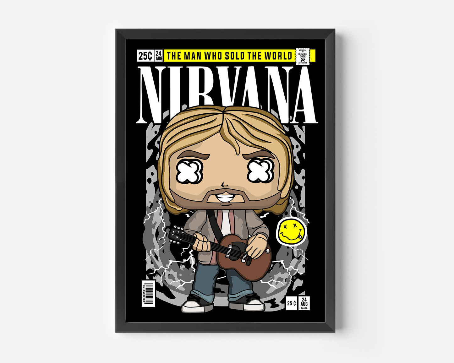 Nirvana Kurt Cobain Pop Poster