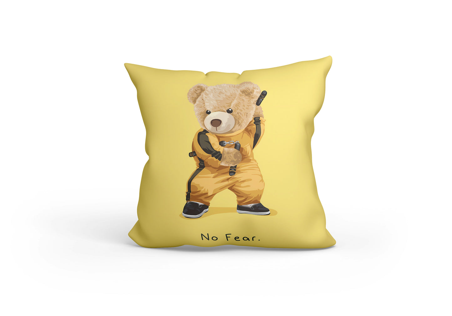 No Fear Bear Cushion