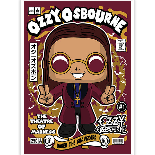 Ozzy Osbourne pop Art Sticker