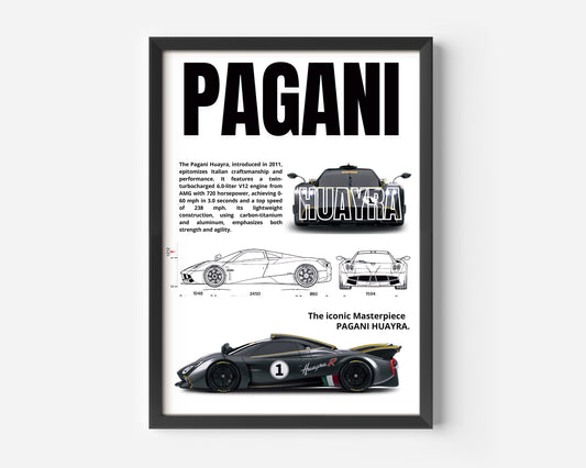 Pagani Huayra Poster