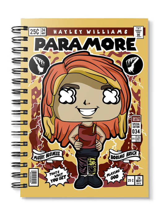 Paramore Hayley Williams Pop Art Notebook