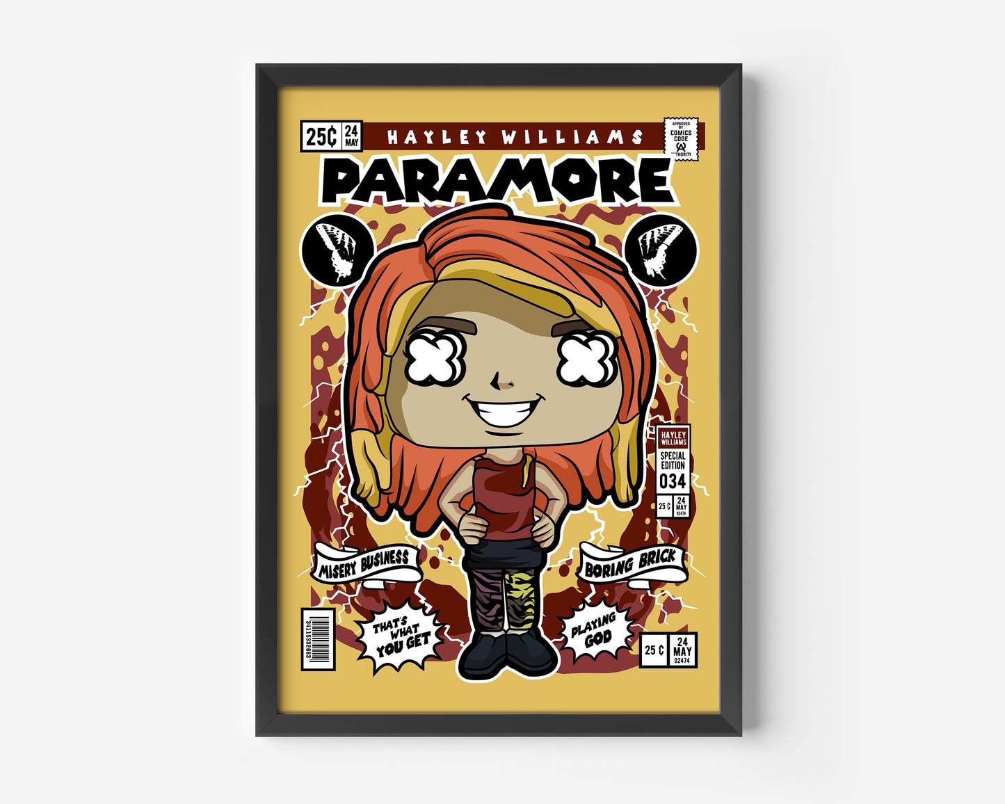 Paramore Hayley Williams Pop Poster