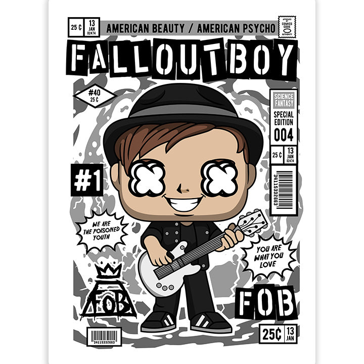 Patrick Stump Fall Out Boy pop Art Sticker