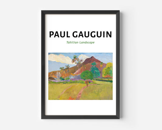 Paul Gauguin Tahitian Landscape Poster