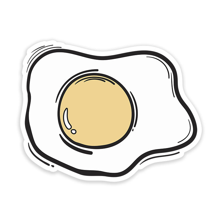 Fried egg cartoon sticker