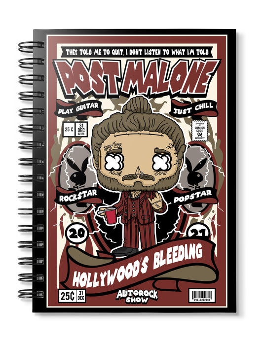 Post Malone Pop Art Notebook