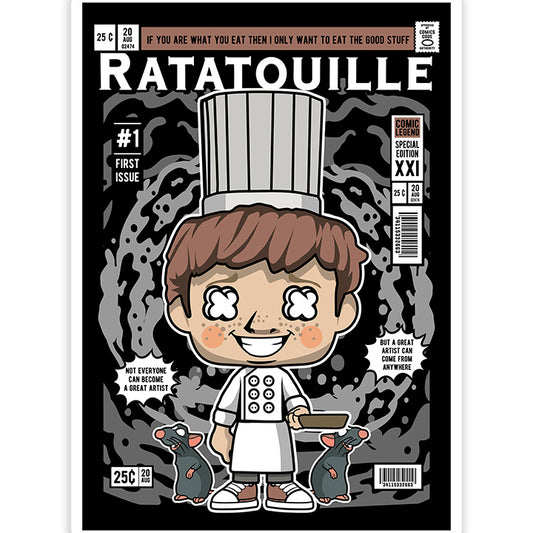 Ratatouille Linguini pop Art Sticker