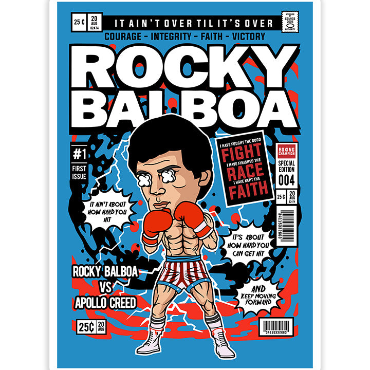 Rocky Balboa pop Art Sticker