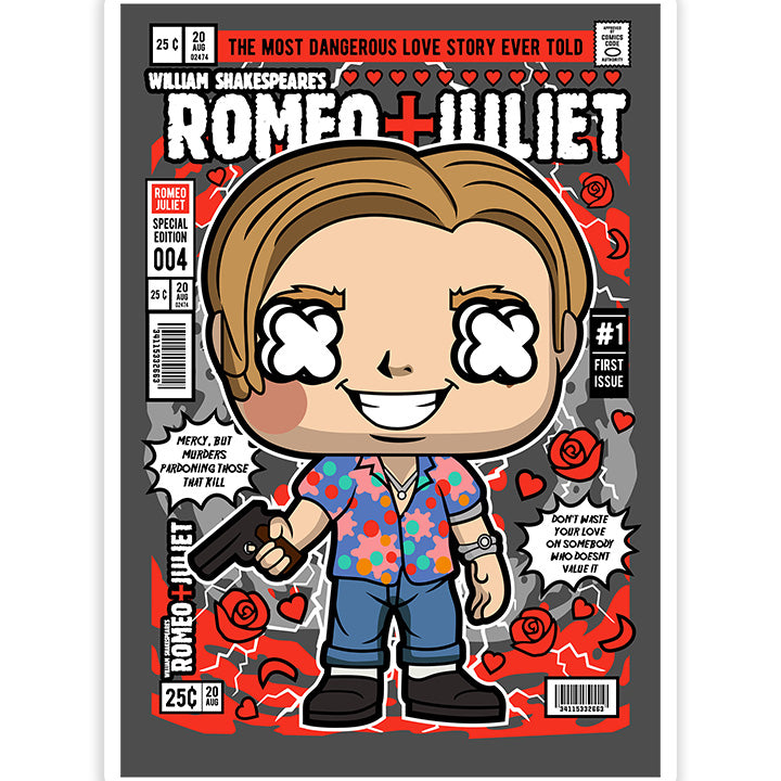 Romeo And Juliet pop Art Sticker