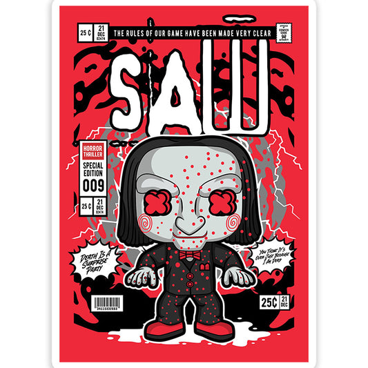 Saw Billy pop Art Sticker