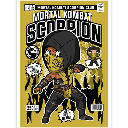 Scorpion pop Art Sticker