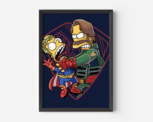 Simpsons Remake Thor Poster