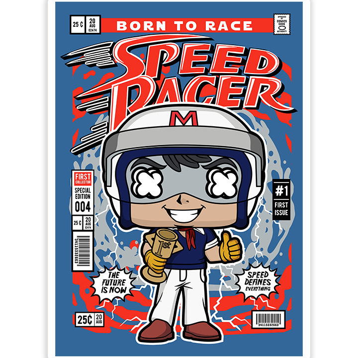 Speed Racer pop Art Sticker