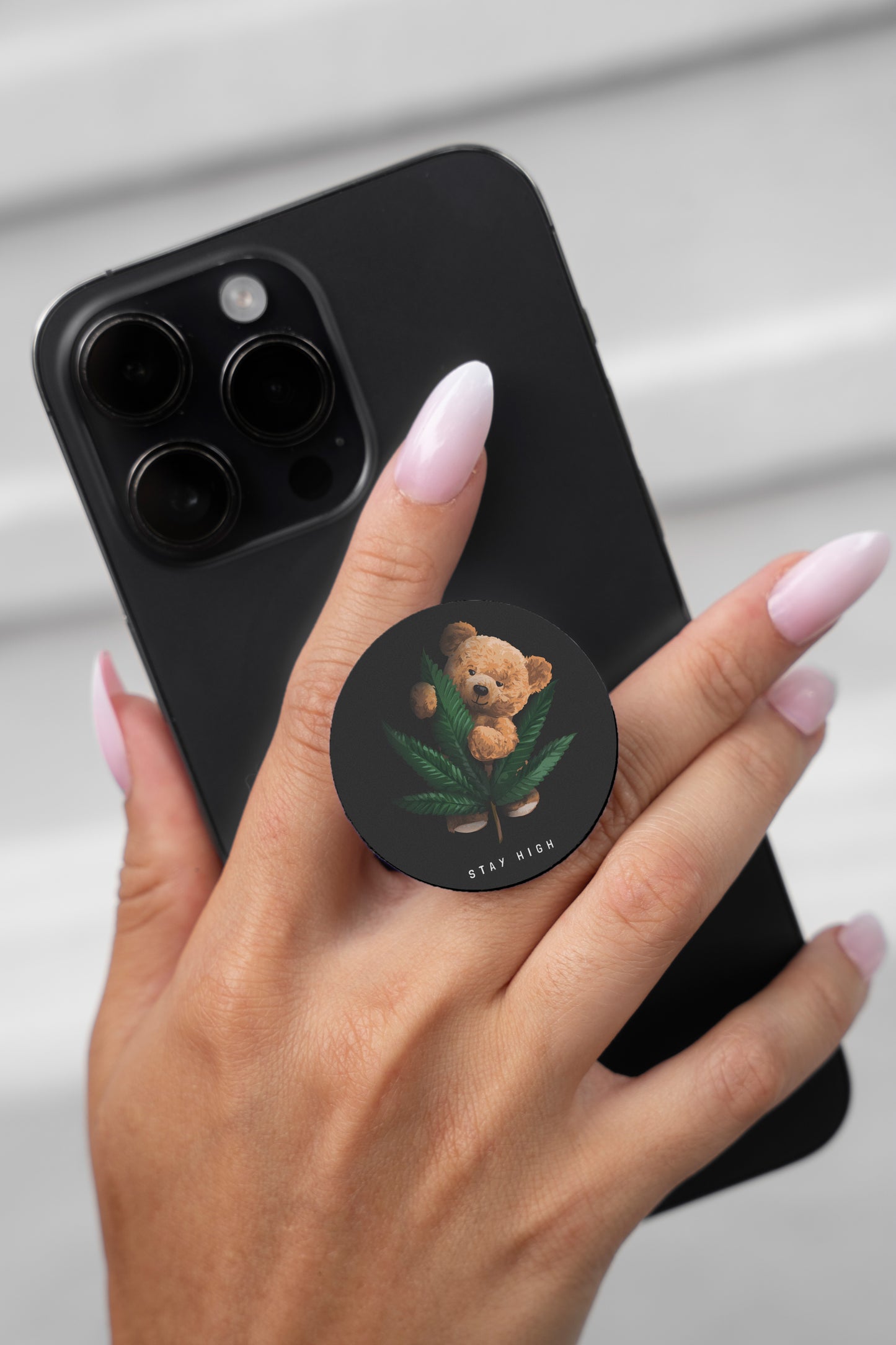 Stay High Bear Pop Socket