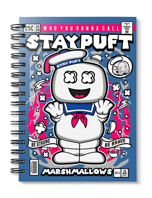 Stay Puff Marshmallow man Pop Art Notebook