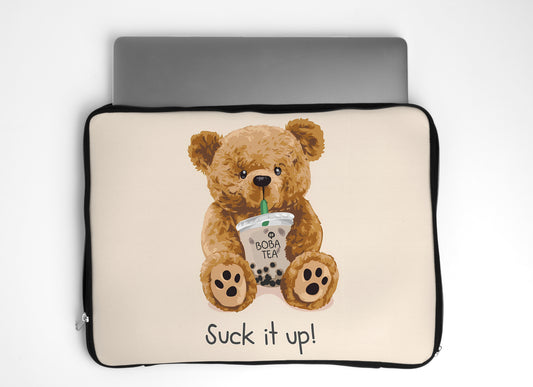 Suck it up Bear Laptop Sleeve