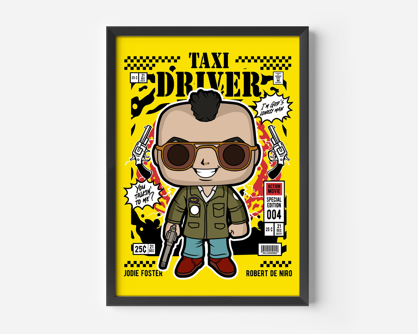 Taxi Driver Robert De Niro Pop Poster