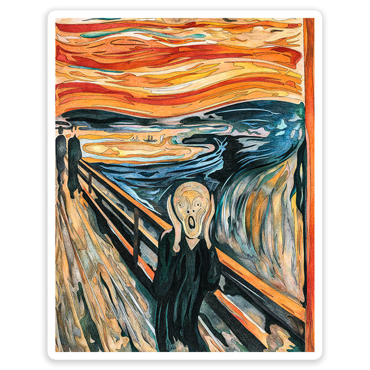 The Scream art Sticker