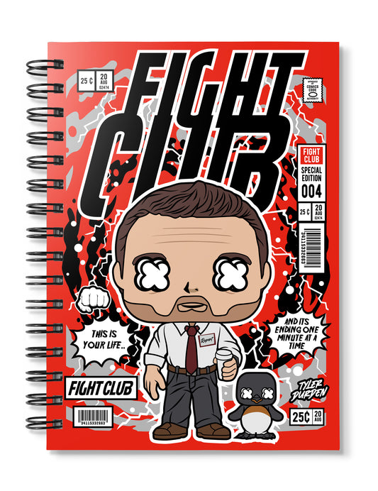 Tyler Durden Fight Club Pop Art Notebook