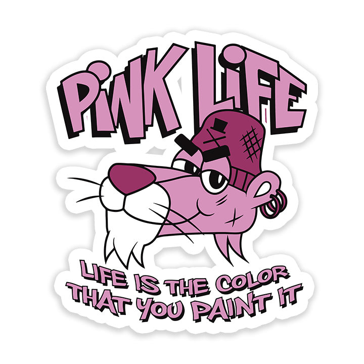 Pink Panther Life Sticker