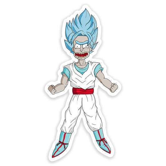 Rick & Morty Naruto Sticker