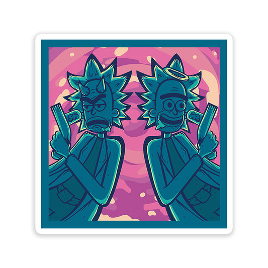 Rick & Morty Double Sticker