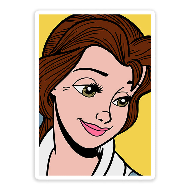 Belle Pop Art Sticker