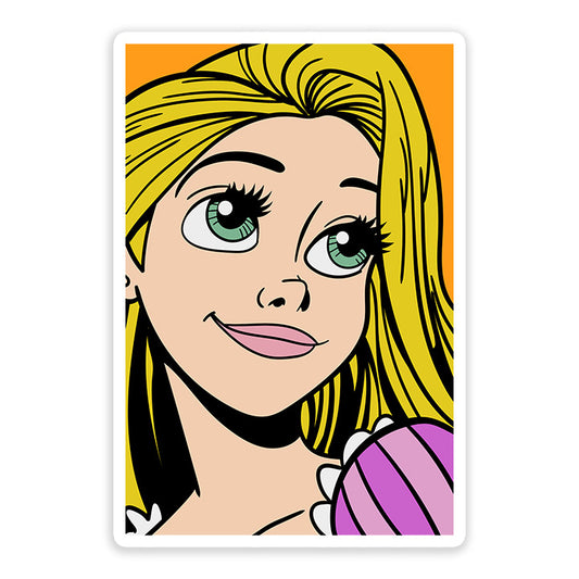 Rapunzel Pop Art Sticker