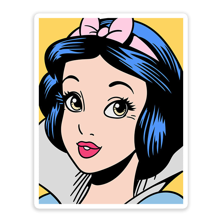 Snow White Pop Art Sticker