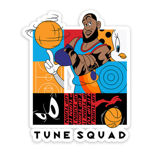 Space Jam Tune Team with James 2 Sticker