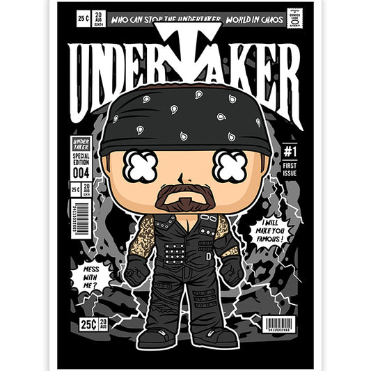 Undertaker pop Art Sticker