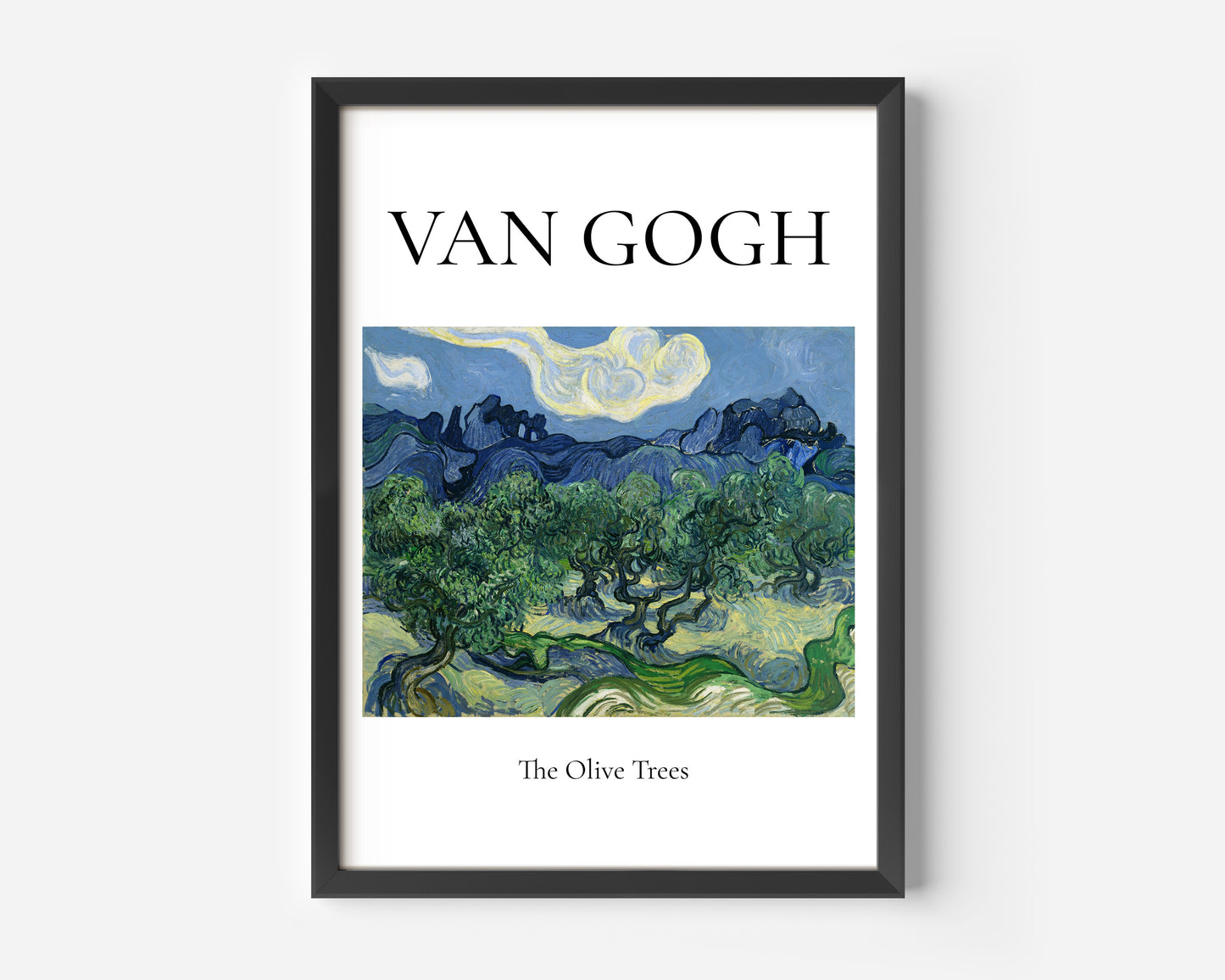 Olive Trees with the Alpilles Van Gogh Poster