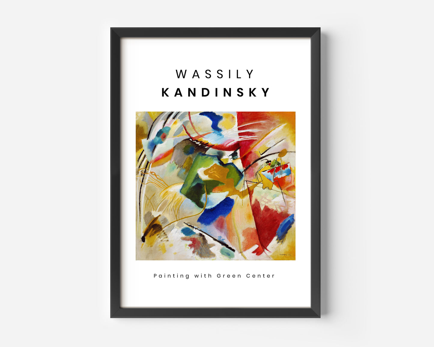 Wassily Kandinsky Green Center (1913) Poster