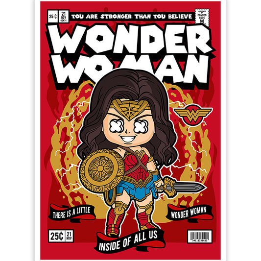 Wonder Woman pop Art Sticker