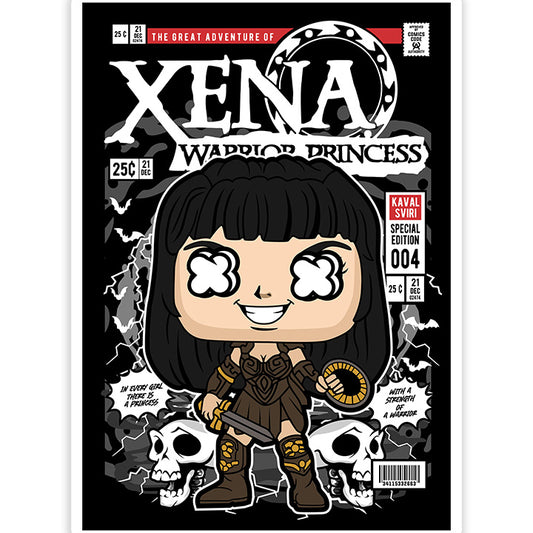 Xena pop Art Sticker