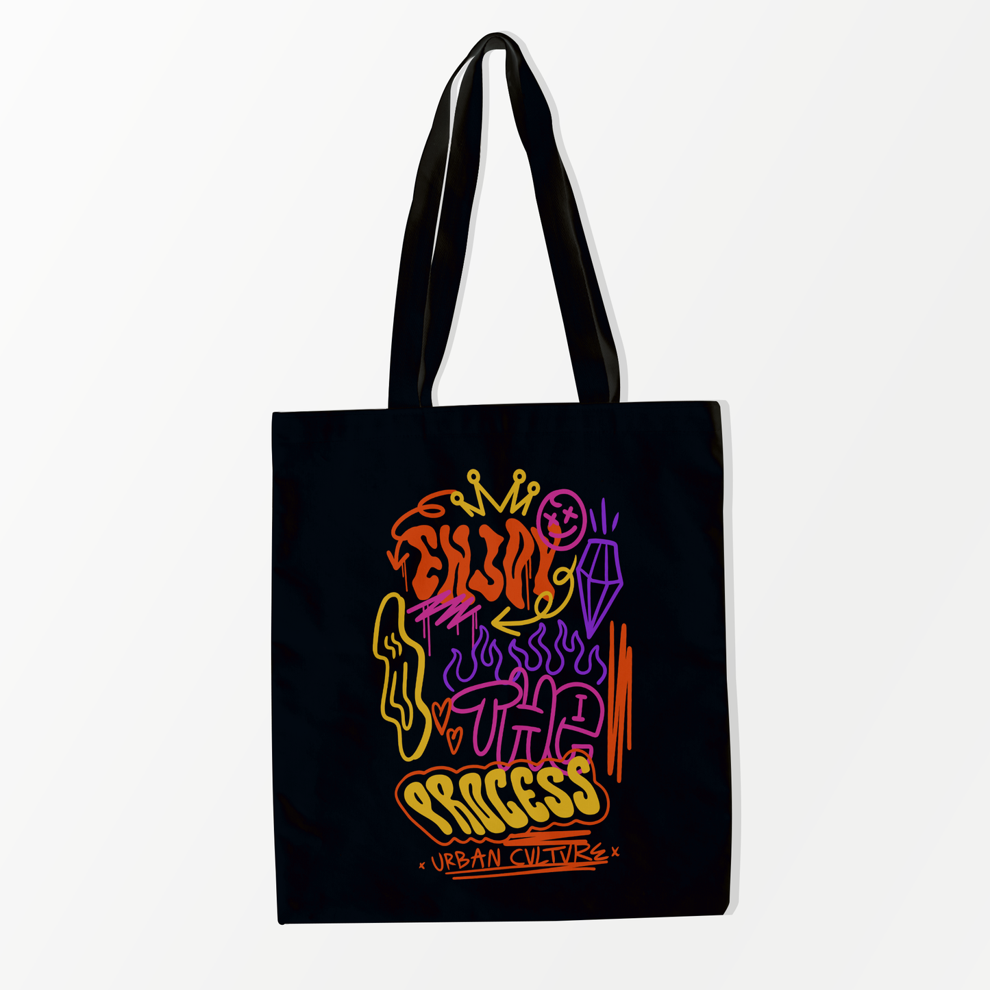 Enjoy the Process Tote Bag Black